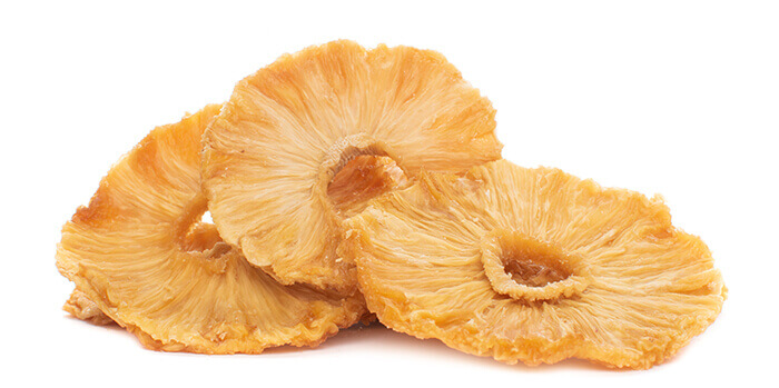 Ananas kroužky natural Costa Rica - z boku